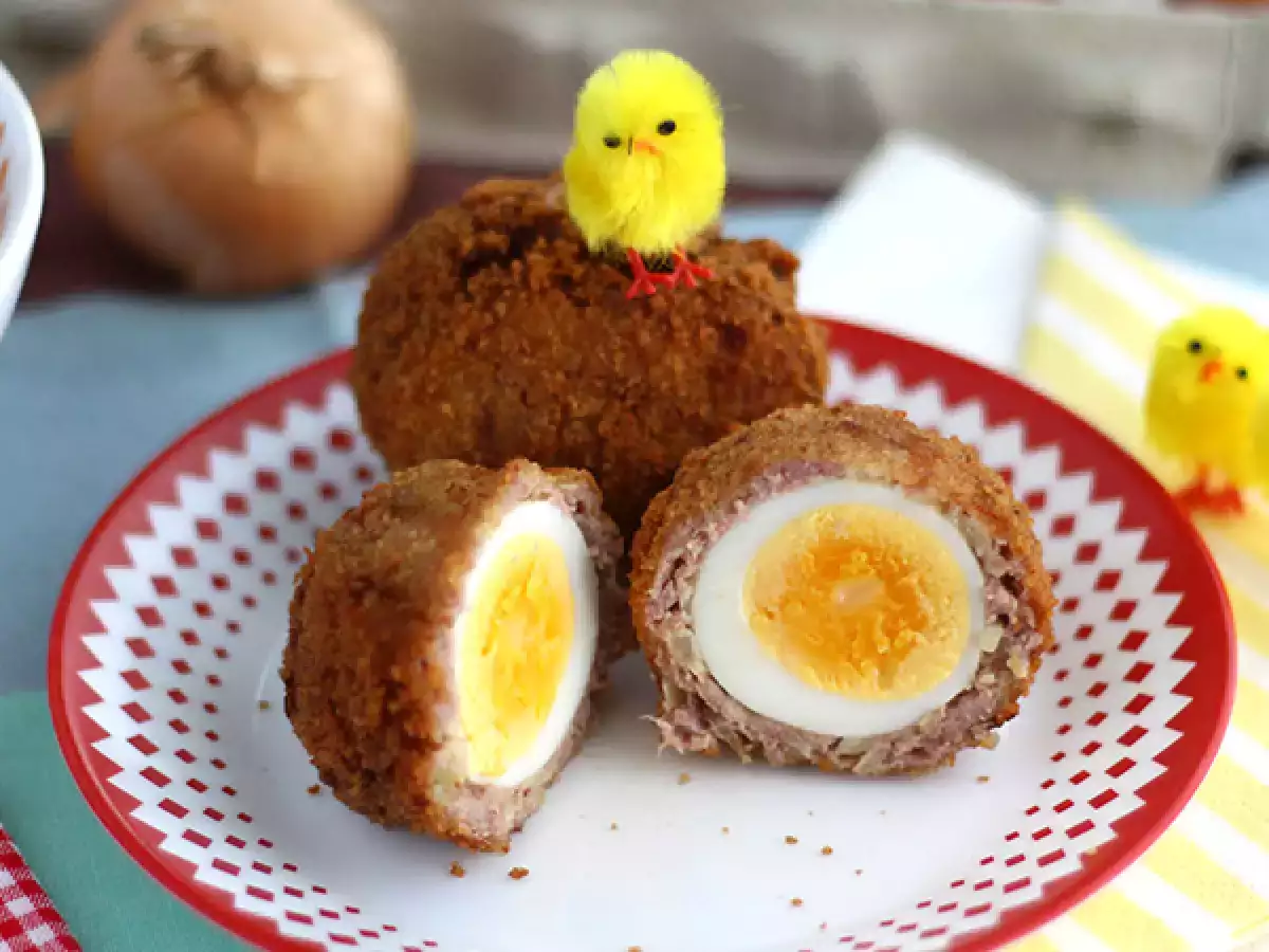 Recept Scotch eggs - skót módra panírozott tojás