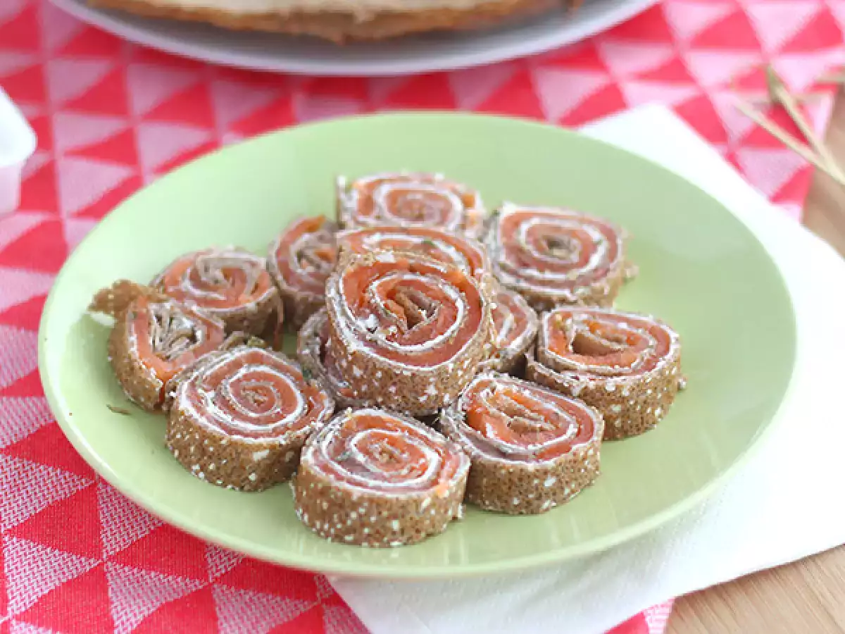 Recept Hajdina tekercs lazaccal