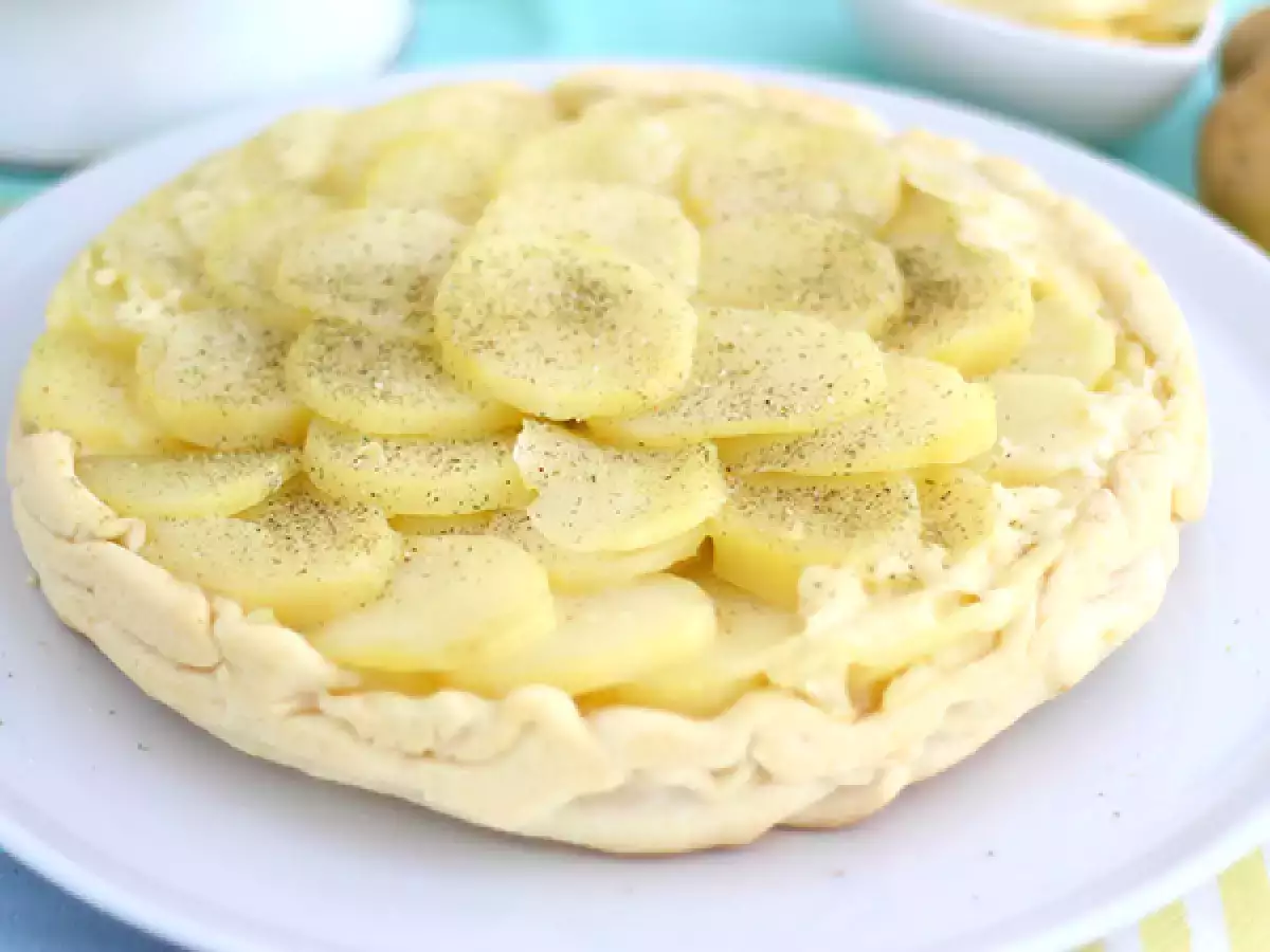 Recept Burgonya és cantal tarte tatin
