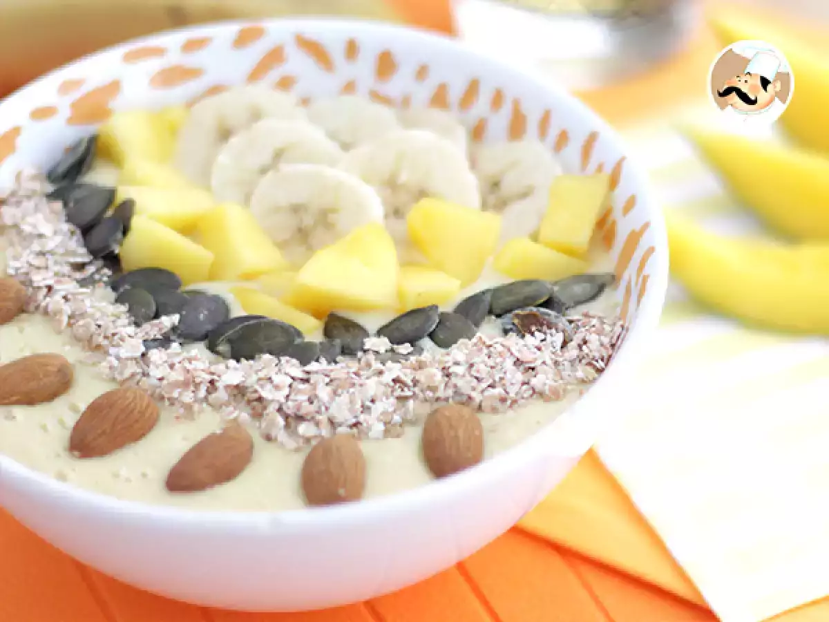 Recept Mangó és banán turmix tál