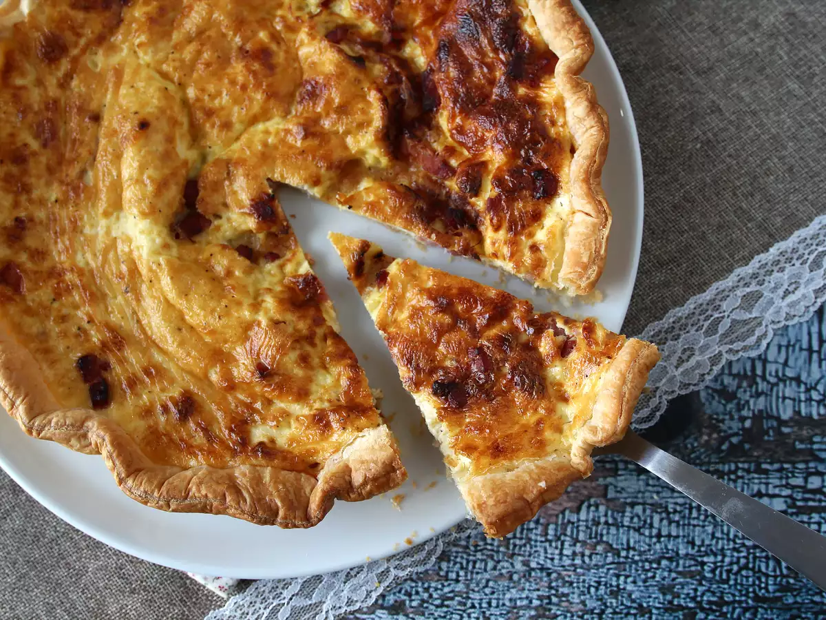 Recept Egyszerű házi készítésű quiche lorraine recept