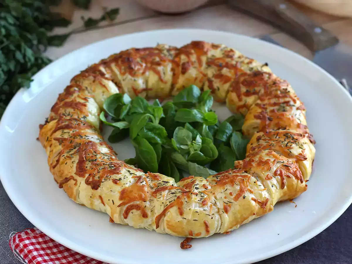 Recept Lazac és mustáros leveles tészta
