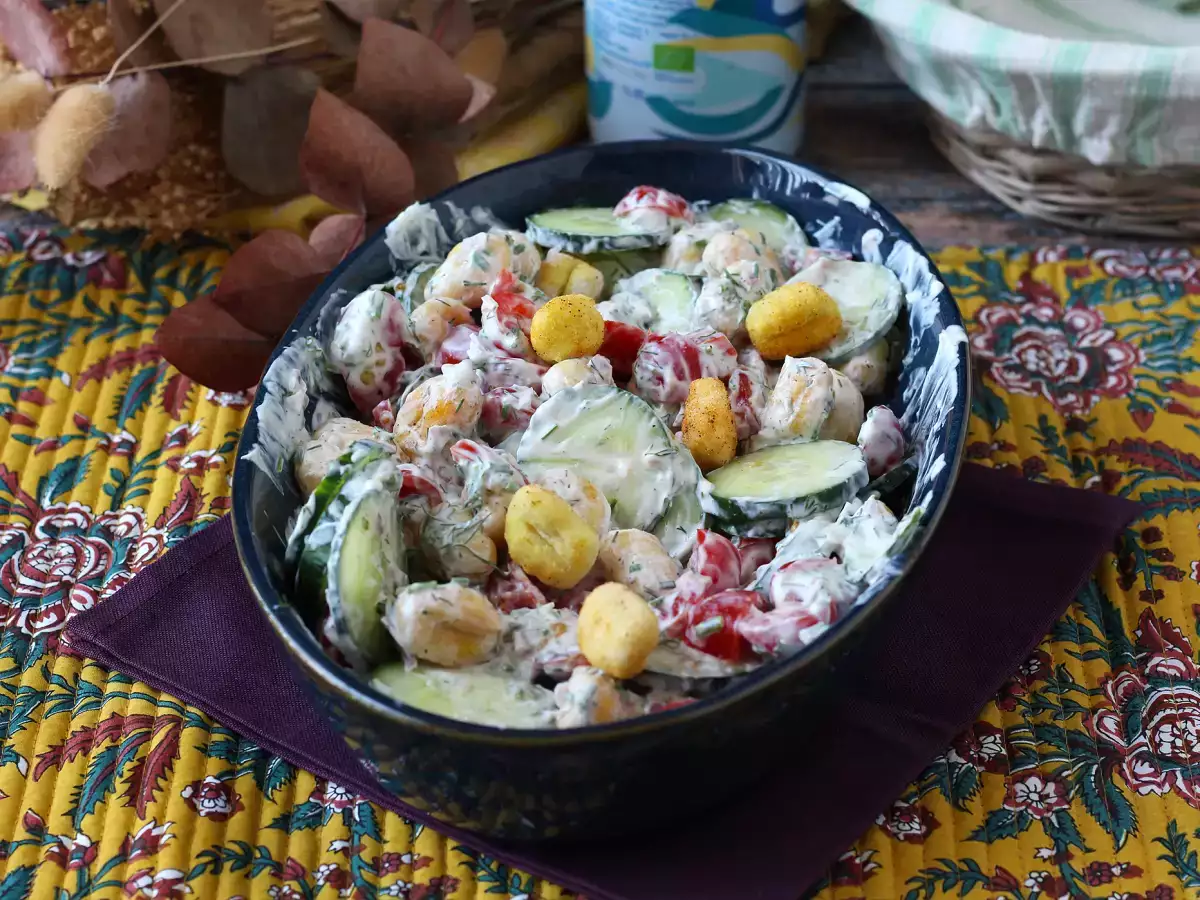 Recept Ropogós gnocchi saláta, ultra trendi, ízletes és kiegyensúlyozott, tökéletes nyárra!