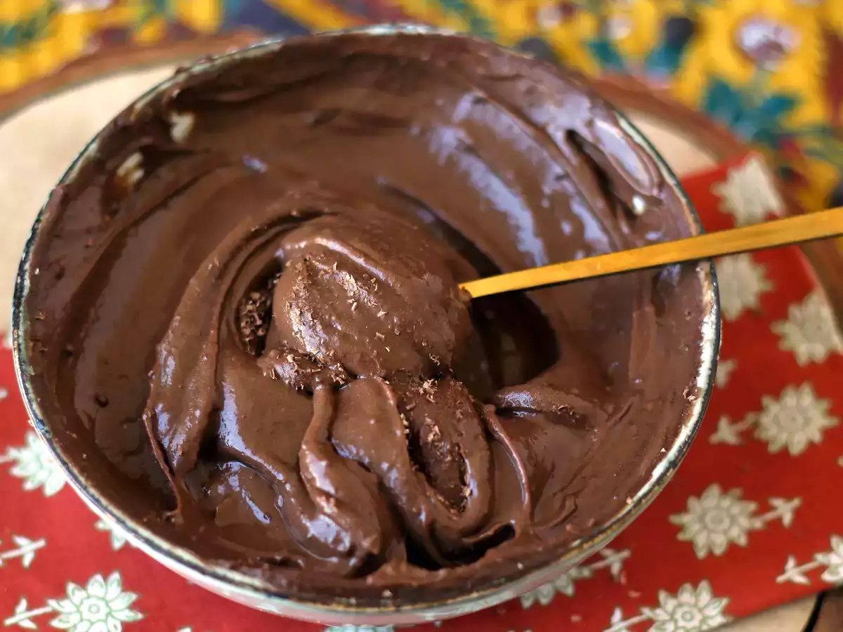 Recept Csokoládé mousse tejsavófehérjével
