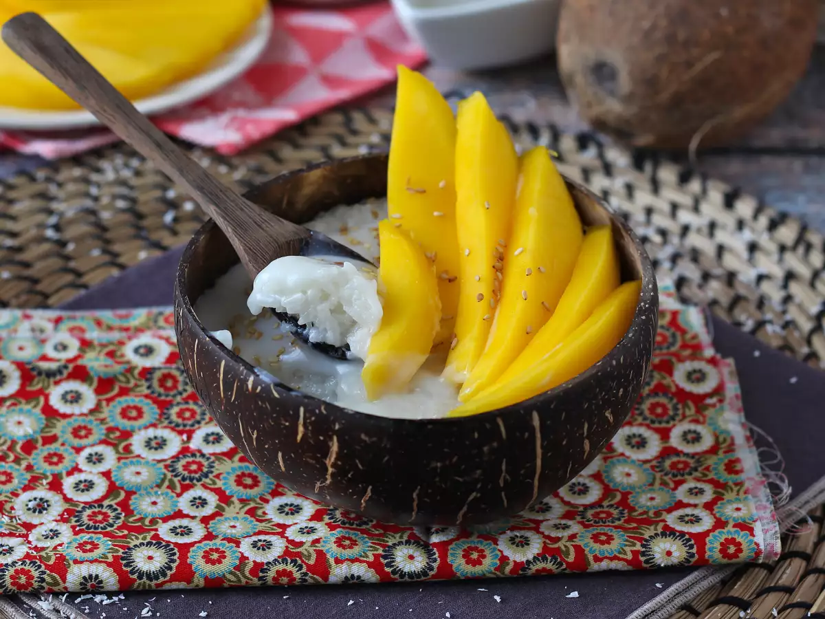 Recept Mangó ragadós rizs, a szuper kényelmes thai desszert