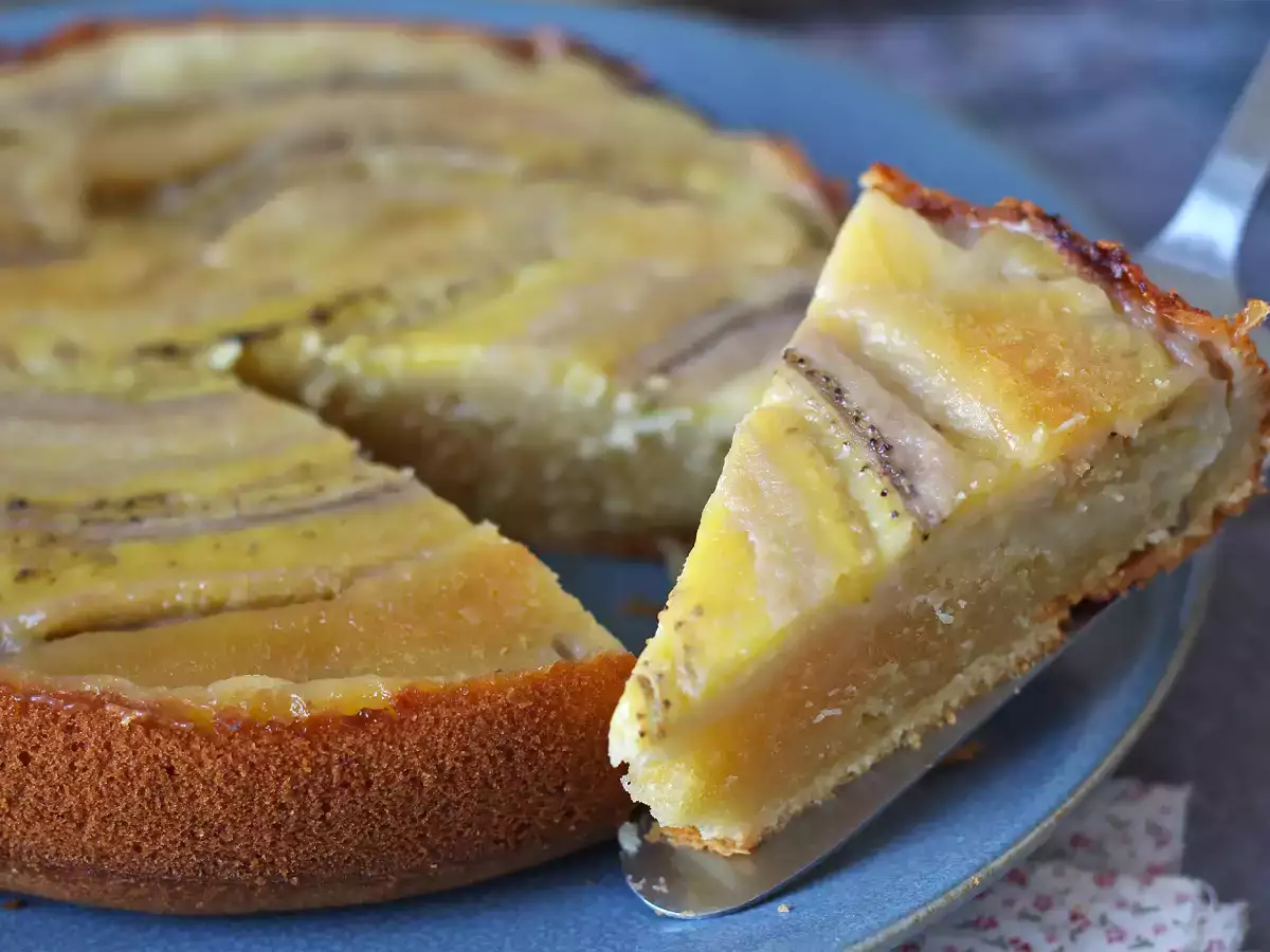 Recept Extra fondantos fejjel lefelé fordított banántorta