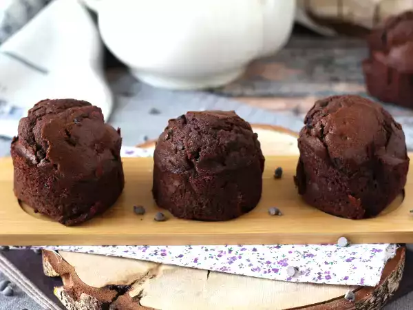 Recept A legjobb csokoládés muffin: hatalmas és nedves