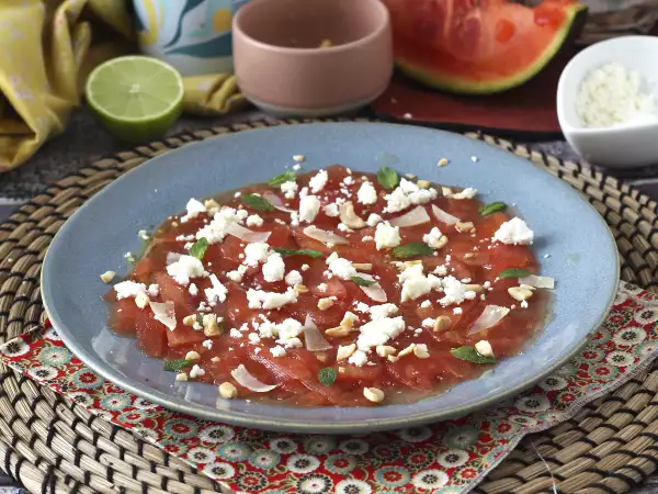 Recept Görögdinnye carpaccio: a frissítő nyári előétel