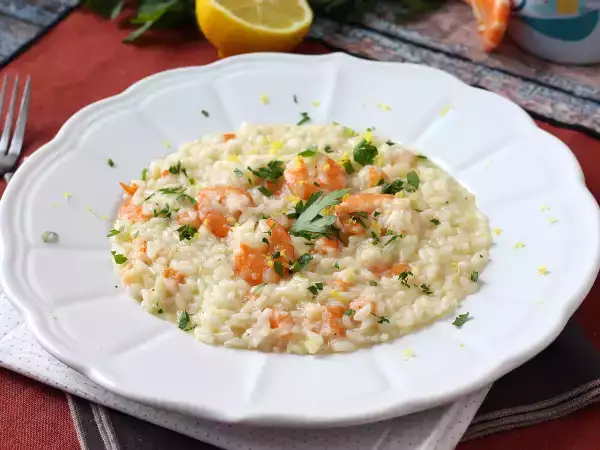 Recept Garnélarák és citromos rizottó, az elegáns és egyszerű első fogás