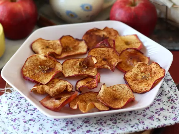 Recept Fahéjas alma chips air fryerrel