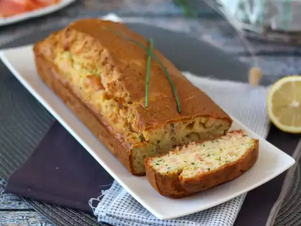 Recept Füstölt lazac, citrom és metélőhagyma torta