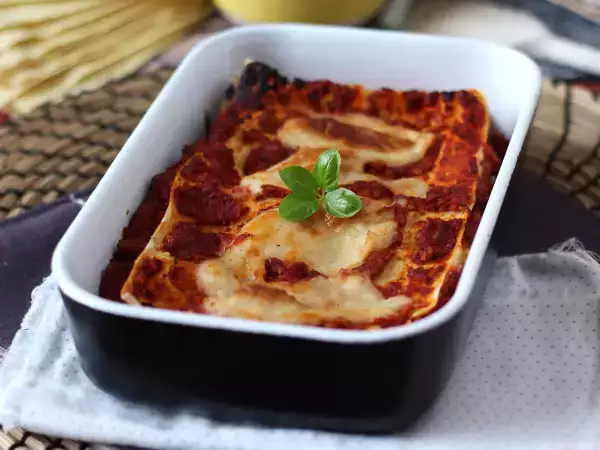 Recept Vegetáriánus lasagne (nem fogod elhinni!)