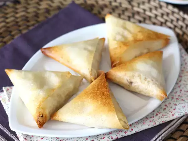 Recept Samoussas makrélával és fromage frais-val