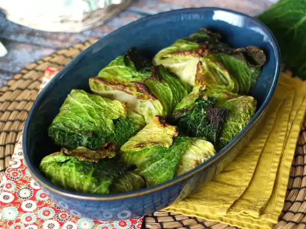 Recept Töltött káposzta a sütőben (hogy mindenki szeresse ezt a zöldséget!)