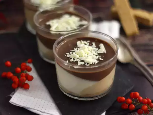 Recept Csokoládé és nugát csészék. egyszerű recept