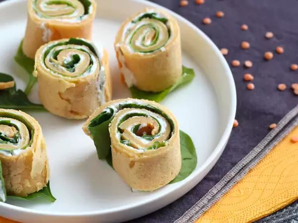 Recept Piros lencsés palacsinta, mindössze 2 hozzávalóval