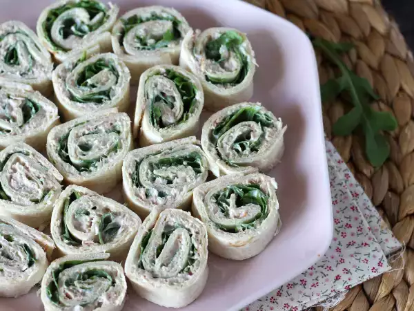 Recept Aperitif-csomagolás tortillával, tonhallal és fromage frais-val