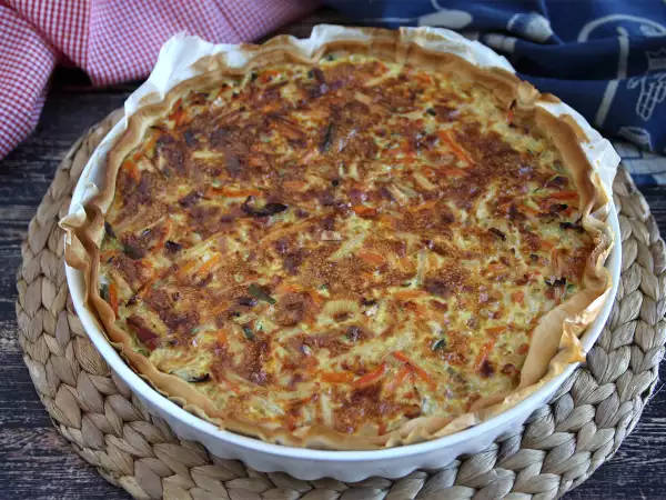Recept Zöldség és bacon quiche, amit mindenki szeret!