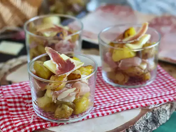 Recept Verrines of raclette (készülék nélkül): akár aperitifként is élvezhető