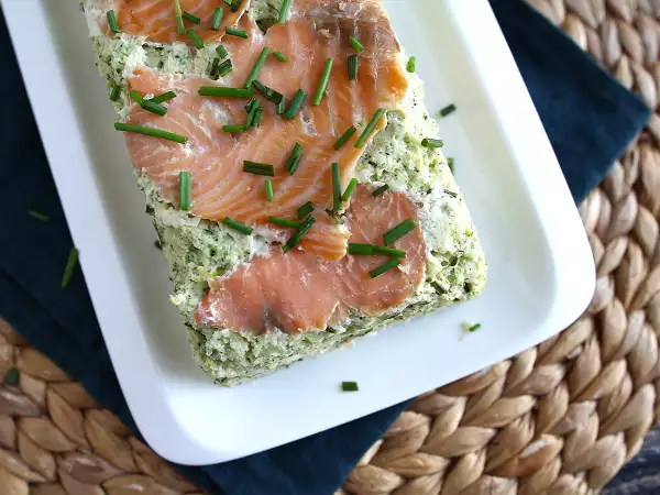 Recept Cukkini és füstölt lazac terrine