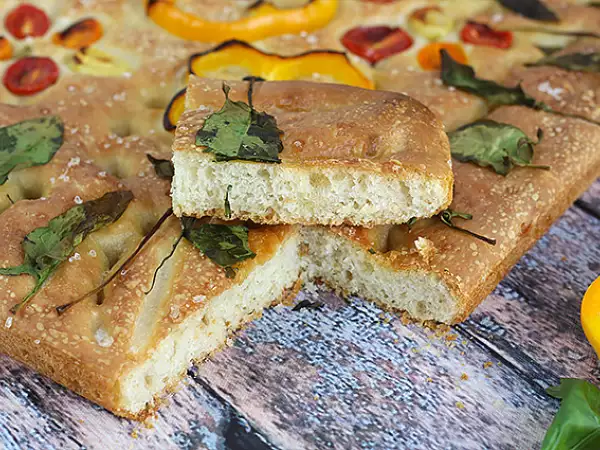 Recept Focaccia virágok - focaccia art