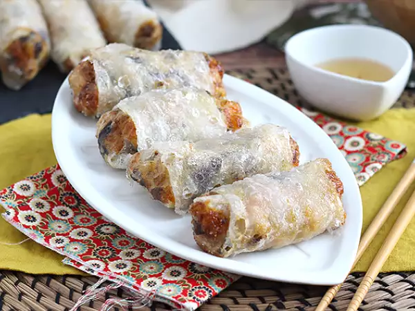 Recept Garnélarák és gombás tészta