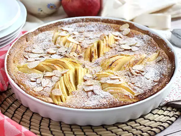 Recept Alma és mandula torta (tarte normande)
