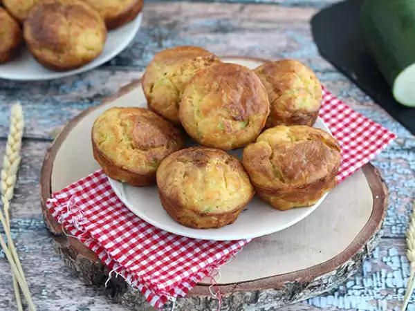 Recept Cukkini és kecskesajtos muffinok