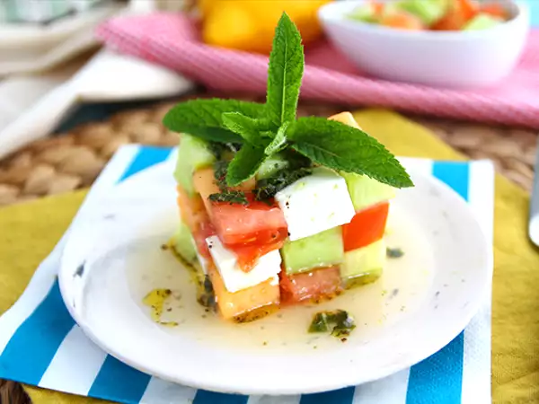 Recept Rubik-kocka saláta