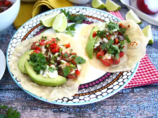 Recept Vegetáriánus taco lencsével