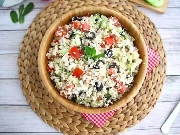 Recept 100% növényi karfiol tabbouleh