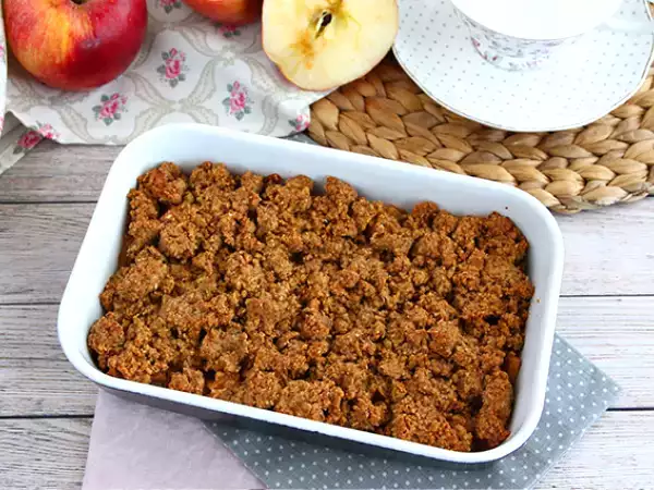 Recept Alma crumble (vegán és gluténmentes)