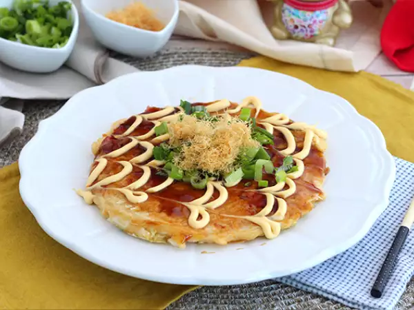 Recept Okonomiyaki - japán omlett