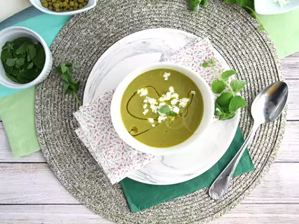 Recept Gyors hideg borsóleves
