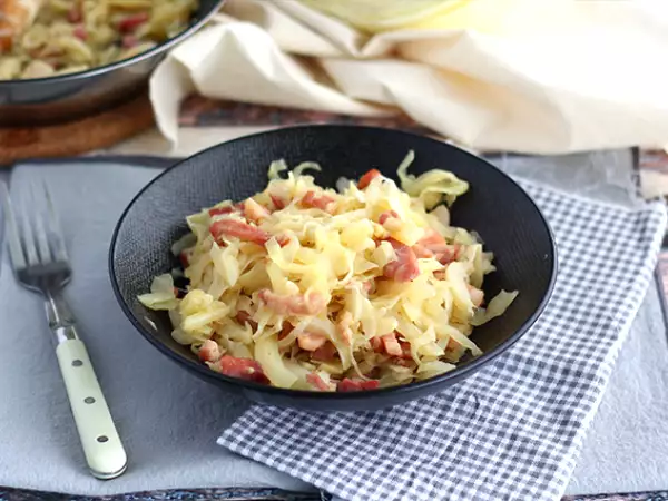 Recept Fehér káposzta szalonnával