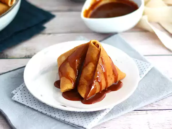 Recept Palacsinta samoussas karamellizált almával