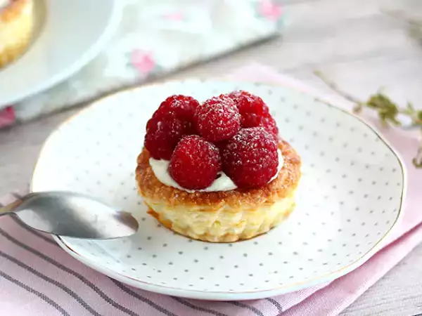 Recept Málna és mascarpone vol au vents