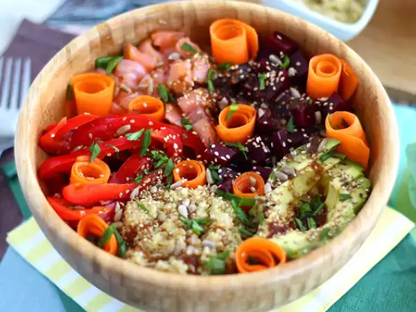 Recept Lazac buddha tál
