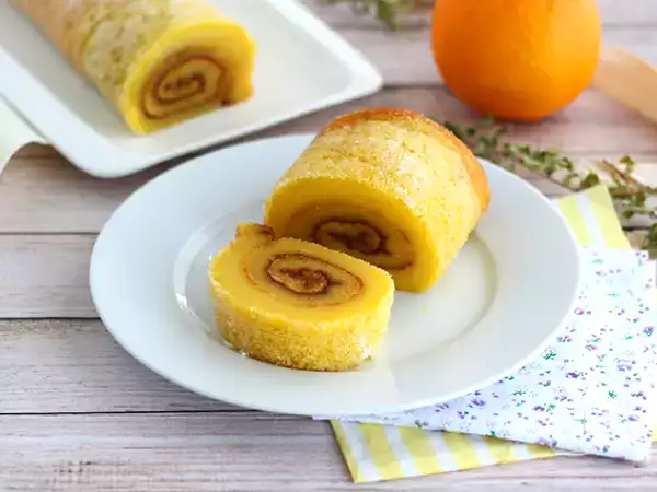 Recept Portugál narancsos tekercs torta - torta de laranja