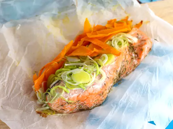 Recept Lazac papillotes