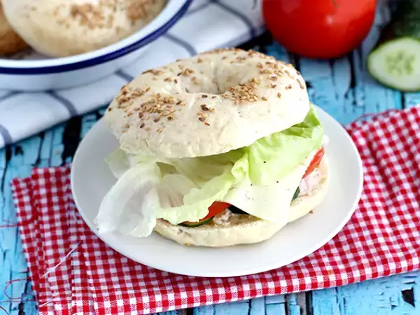 Recept Vegetáriánus bagel