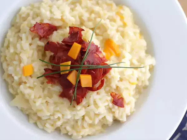 Recept Rizottó sajttal és chorizóval