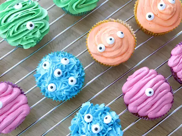 Recept Szörny cupcakes halloween