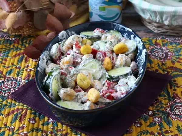 Recept Ropogós gnocchi saláta, ultra trendi, ízletes és kiegyensúlyozott, tökéletes nyárra!