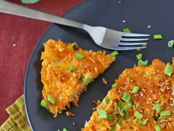 Recept Rántotta ropogós rizzsel és szójababbal, egy fűszeres étel, ami gyors és hulladékmentes!