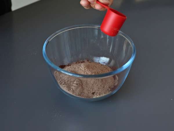 Protein brownie tejsavóval, természetesen gluténmentes - Előkészítés lépés 1