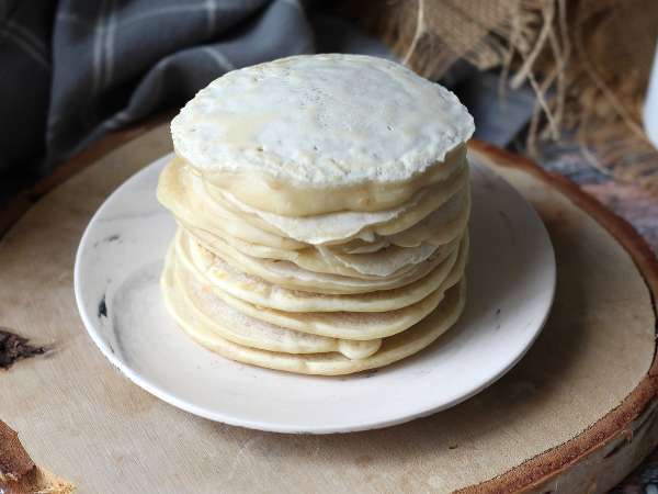 Puha vegán palacsinta len tojással: egyszerű és tojásmentes recept - Előkészítés lépés 9