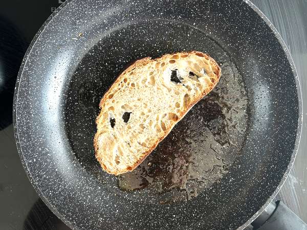 Pirított sárgabarack, rukkola és burrata pirítóson - Előkészítés lépés 4