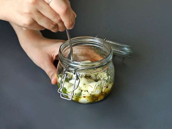 Pácolt mozzarellagolyók aperitifnek vagy salátának! - Előkészítés lépés 3