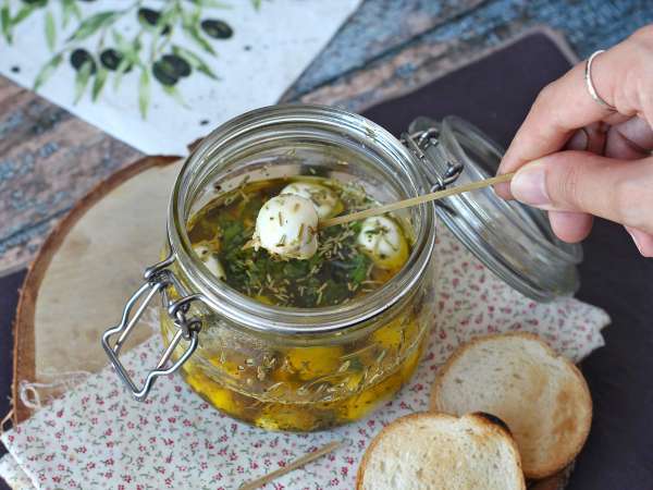 Pácolt mozzarellagolyók aperitifnek vagy salátának! - Előkészítés lépés 6